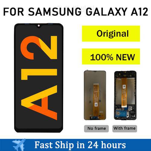 Original Display For Samsung Galaxy A12 A125F A127F LCD Display Touch Screen Digitizer Assembly LCD Screen Replacement Parts