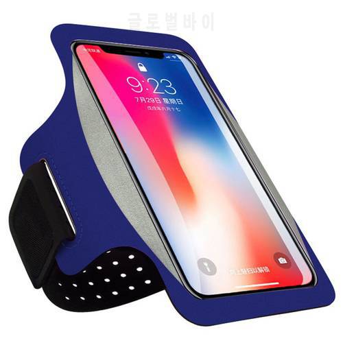 HAISSKY Ultrathin Running Sports Armband Bag For iPhone 14 Pro Max 13 12 11 XR 8Plus Reflective GYM Workout Arm Band Phone Pouch
