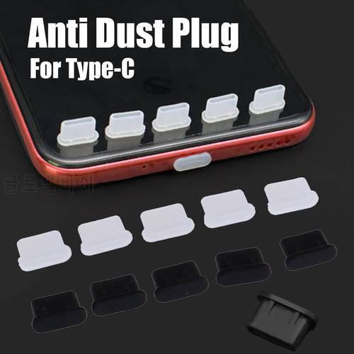 High Quality Universal Silicone Stopper Anti Dust Plug Dustproof Cover Type C Charger Port For Samsung Galaxy S22 Huawei Xiaomi