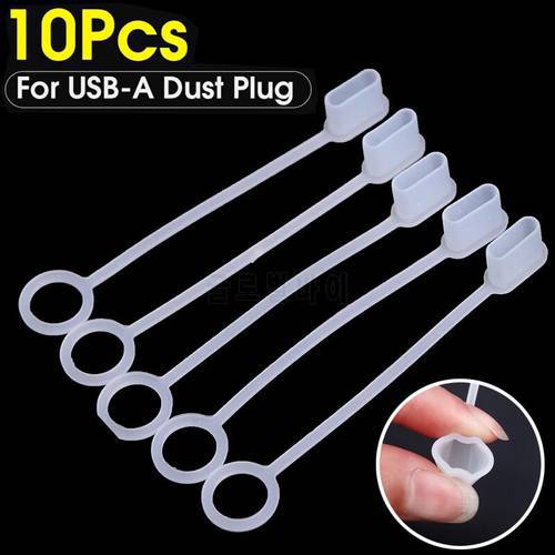 10PCS Anti-Lost Dust Plug for USB Charging Extension Transfer Data Line Cable Stopper Covers USB-A Charger Protector Cap Plug