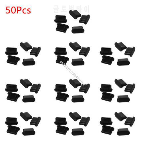 5/25/50Pcs Type-C Dust Plug USB Charging Port Protector Silicone Cover for Samsung Huawei Smart Phone Accessories