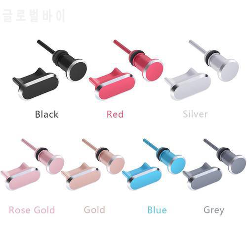 Universal Retrieve Card Pin Earphone port Charging Port Cover 3.5mm jack Metal Dust Plug for Android Phone Micro USB