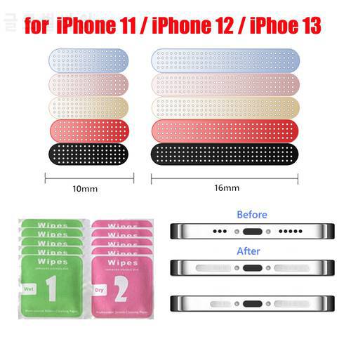 8Pcs Cell Phone Earpiece Speaker Net Anti-Dust for iPhone 11/12 Sound Hole Protective Sticker for iPhone 13 Pro Max Accessories