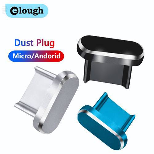 USB Micro Dust Plug For Samsung Xiaomi Huawei Earphone LED Light Micro USB Charge Port Dust Aluminum Alloy Plug Phone Accessorie