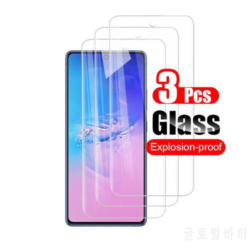 3PCS Tempered glass For Samsung S10 Lite Note 10 Lite glas screen protector for Samsung S 10 lit Note10 light protective film