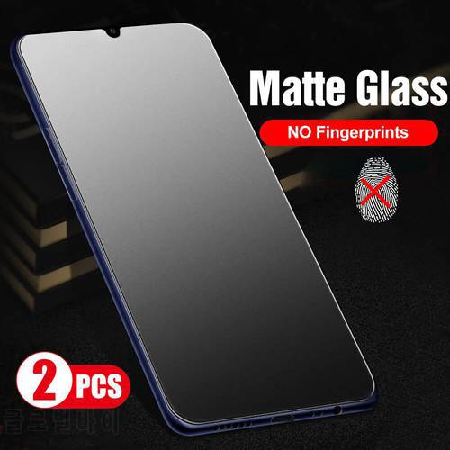 2PCS Matte Frosted Protective Glass For Poco F3 X3 X 3 Pro NFC Redmi Note 7 8 9 8T 9T 7A 8A 9A 9C Touch Screen Protectors Film