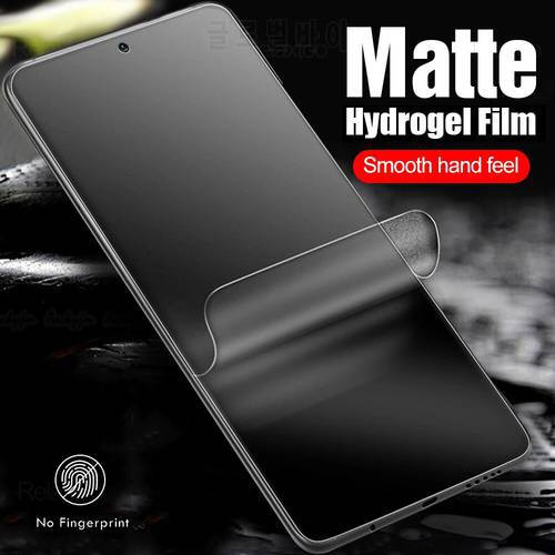2pcs matte hydrogel film for xiaomi poco f3 f 3 no fingerprint screen protector on poxo poko f3 pocof3 protective soft film