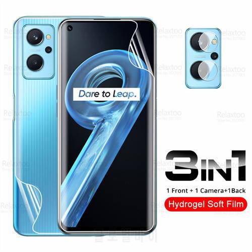 3To1 Back Front Camera Hydrogel Film For Realme 9i Screen Protector Realme9i Realmy Realmi 9 i RMA3491 Protective Film Not Glass