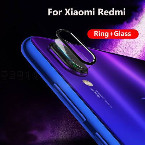 Camera Protector Metal Frame Ring + Tempered Glass For Xiaomi Redmi Note 7 8 Pro Max 8T Case Back Lens Film Screen Protective