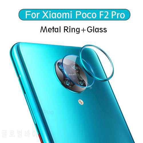 Metal Camera lens Ring Glass For Xiaomi poco f2 pro Camera screen protector glass For Redmi K30 Pro f2 pro Camera Film Glass