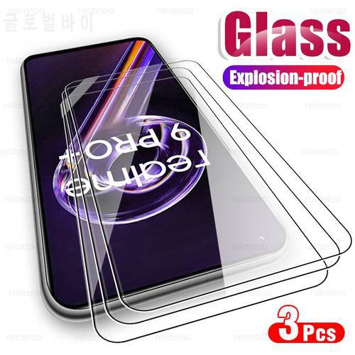 3PCS Protective Glass For Realme 9 Pro Plus 5G Screen Protectors On Realmi 9i 9 Proplus Pro+ Realme9i Tempered Glass Film Cover