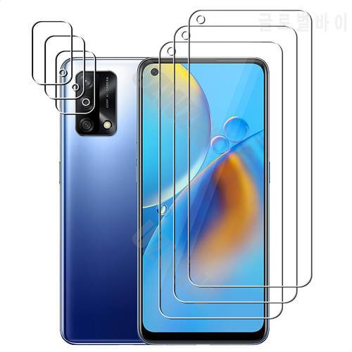 For Oppo A74 (4G) Camera Lens Film and Phone Protective Tempered Glass Screen Protector