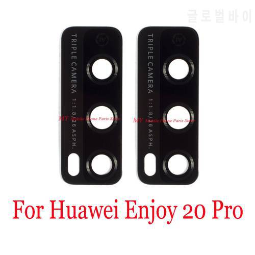 Cellphone Rear Back Camera Glass Lens Cover For Huawei Enjoy 20 Pro 20pro Back Big Camera Lens Glass With Sticker Repair Part