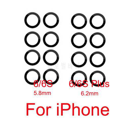2 PCS Rear Camera Glass Lens For Apple iPhone 6 6S Plus 6+ 6s+ Back Camera Lens Glass Cover With Sticker Repair Spare Parts