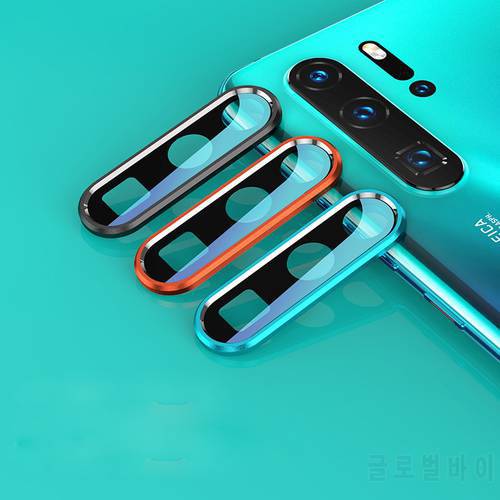 For Huawei P30 Mate 20 Pro Metal Camera Lens Tempered Glass Screen Protector
