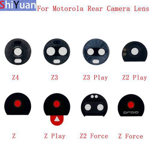 2Pcs Back Rear Camera Lens Glass For Motorola Moto Z Z2 Play Z3 Z4 Camera Glass Lens Replacement Repair Parts