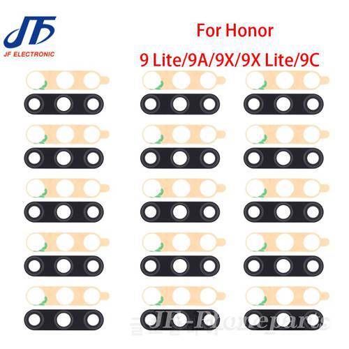 20pcs For Honor 9 9i 9N 9S 9C 9A 9 9X Lite Pro Rear Back Camera Glass Lens Cover with adhesive