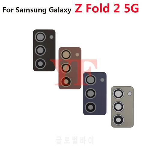 For Samsung Galaxy Z Fold 2 3 Fold2 fold3 5G F9160 Back Rear camera Glass lens with sticker adhesive