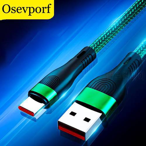 High Quality Fast Charging USBC Data Cable 6A Flash Charge Micro USB Thick Wire For Hauwei Oneplus Samsung Data Transmitter Line