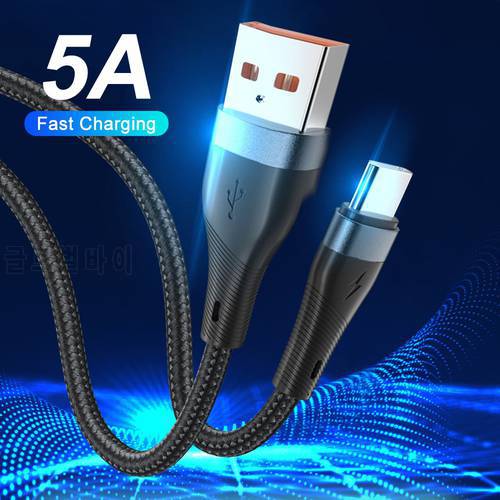Usb C Cable Type C 5A Fast Charge For Huawei Honor Mate 50 Pro Mate 40 Pro Xiaomi Samsung Quick Charge Data Cord