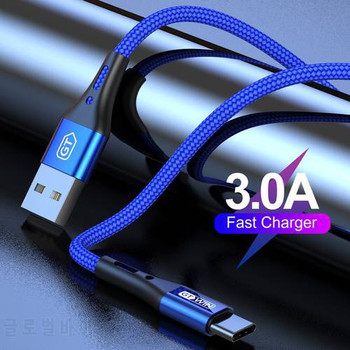 GTWIN USB Type C Cable Data Cable For Samsung S21 S20 Huawei P40 P30 Fast Charge Micro Mobile Phone Charging Type C USB Cable