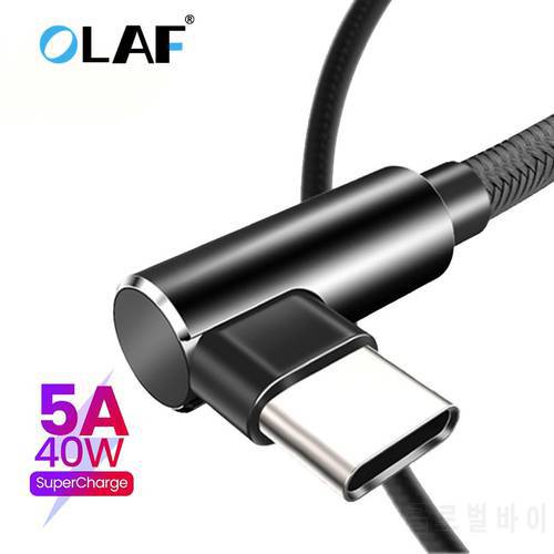 Olaf 5A USB C Cable Fast Charging Micro Usb Type C Cable For Huawei Samsung Xiaomi Redmi Cotton Braided Data Cord Charger