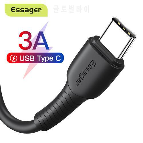 Essager USB Type C Cable For Samsung S20 Xiaomi mi 11 Huawei P40 Pro Fast Charge Type-C USB-C Charger TypeC USBC Data Wire Cord