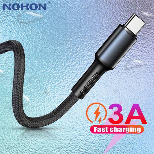 USB Type C Cable For Xiaomi Huawei Samsung A50 A51 S9 S10 Cell Phone 3A Fast Charge Short Wire Long 2m 3m Cord Data Charger USBC