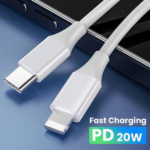 Original 20W PD USB Type C to Lighting Fast Charger Cable For Apple iPhone 12 11 Pro Max Mini X XR 8 7 Plus iPad Data Sync Line