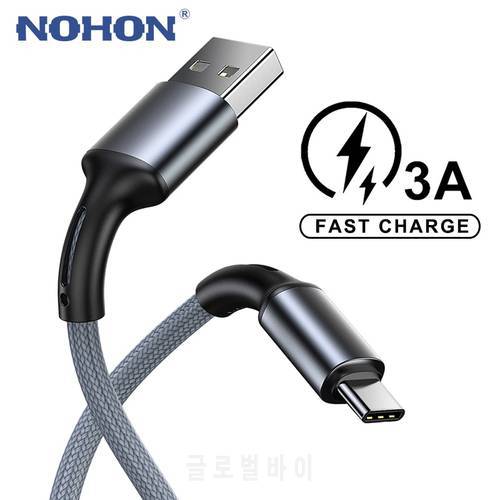 3A USB Type C Cable For Samsung S22 S21 S20 A52 Xiaomi mi 11 10 Redmi Mobile Phone Fast Charging USB C Data Cord 3m Charger Wire
