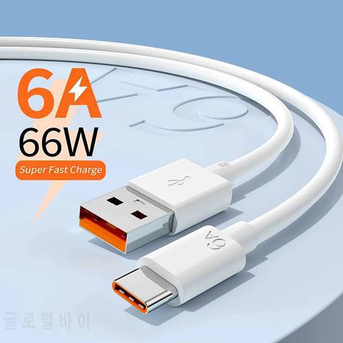 Lovebay 6A Type C Cable 66W Fast Charging Wire Cord Cable 1/1.5/2M For iPhone 13 Pro Max 11 12 Xiaomi Redmi Huawei Samsung S21
