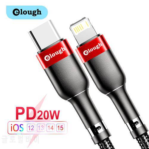 Elough USB Type C to Lighting Cable For iPhone 12 13 Pro Max X PD Cable 20W Fast Charging For MacBook iPad USBC Type C Data Wire