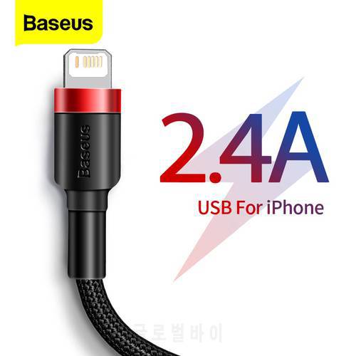 Baseus USB Cable for iPhone 13 12 11 Pro Max X XS 8 7 Plus 6 2.4A lightning fast charging cable Data Line charger cable for ipad
