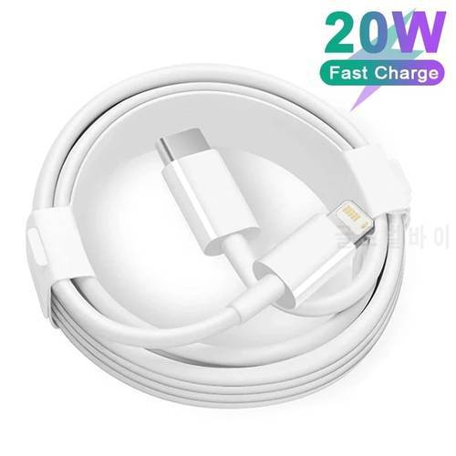 Original 20W PD Fast Charging Cable For iPhone 13 11 12 Pro Max mini Type C Fast Charging 8 7 Plus SE XR X XS MAX Accessories