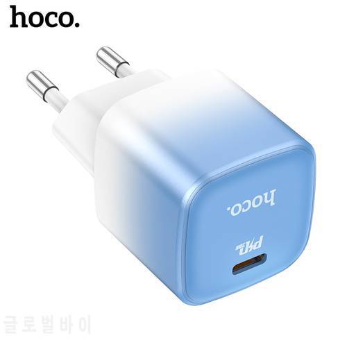 HOCO USB C 20W PD Fast Charger Quick Charge 4.0 3.0 USB Type C Fast Charger for iPhone 13 12 11 Xs Xiaomi Portable Wall Charger