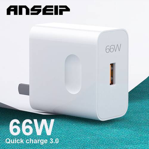 ANSEIP Super Charger QC3.0 66W USB charger Universal USB Phone charger for iPhone 11 13 Huawei P20 P30 P40 Xiaomi MacBook Xiaomi