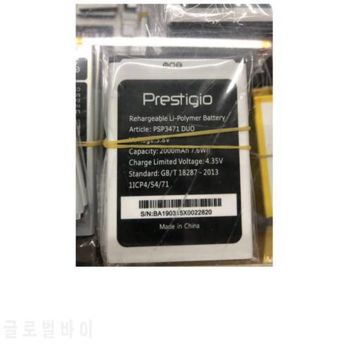 Original size replacement battery 2000mah 7.6wh 3.8v Battery For Prestigio Wize Q3 PSP3471 DUO Cellphone batteries