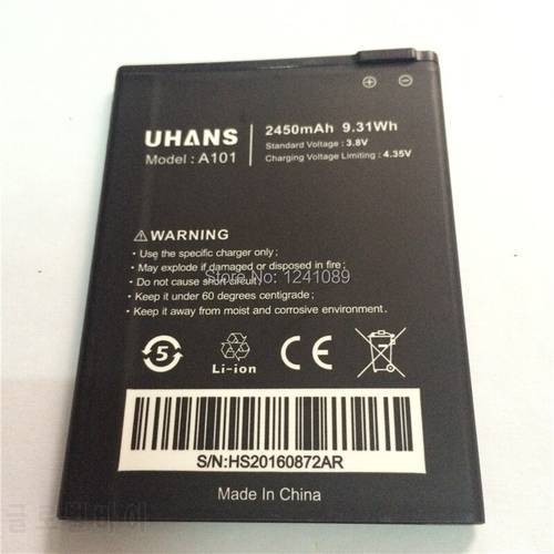 YCOOLY Mobile Phone Battery UHANS A101 A101S UHANS Phone Battery 2450 MAh High Quality Long Standby Security