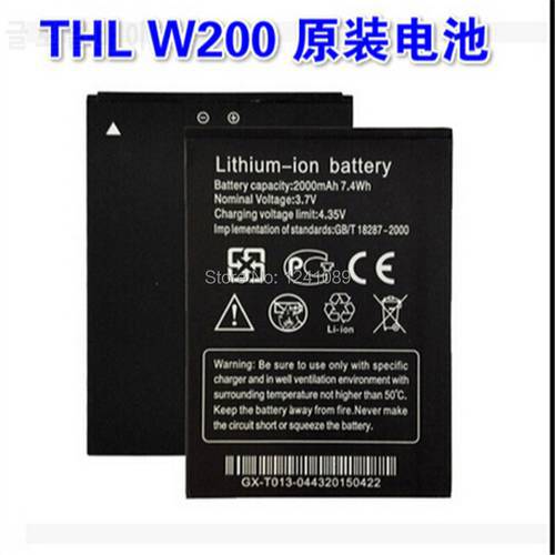 YCOOLY100% original battery THL W200 battery 2000mAh Original quality Mobile phone battery Long standby time