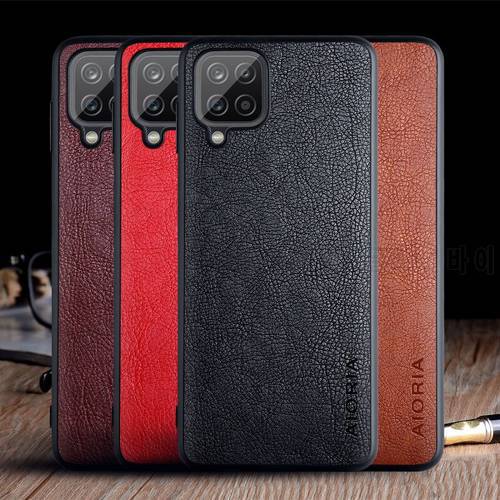Case for Samsung Galaxy A12 funda luxury Vintage Leather skin coque phone soft cover for samsung galaxy a12 case capa