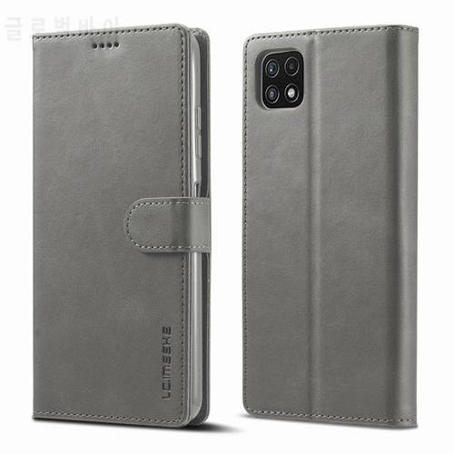 For Samsung Galaxy A22 Case Flip Leather Cover For Samsung A22 4G A225F SM-A225F/DS A22 5G A226B A02 M02 A02S Wallet Case Coque