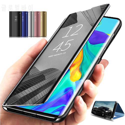 Mirror View Smart Flip Case For coque Oppo A15 Leather Phone Cover sFor A16S A54 A74 5G A16 A7 A72 4G Magnetic Case OppoA15 A95