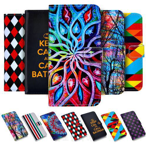 Painted Wallet Leather Case Flip Card Pocket Cover Capa Coque For Huawei Honor 6A 6C 6X 7X 8X 9 10 Play Lite Pro View V10 V20