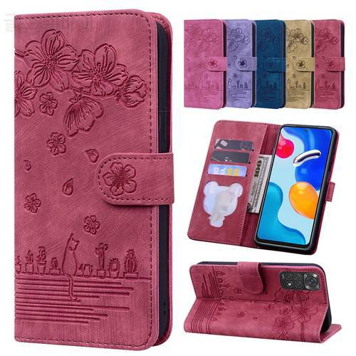 Skin Feel Leather Wallet Case for Redmi Note 11 11 Pro Cartoon Flip Case Cover for Xiaomi 12 Mi 11 Lite Poco M4 Pro X4 Pro X3 M3