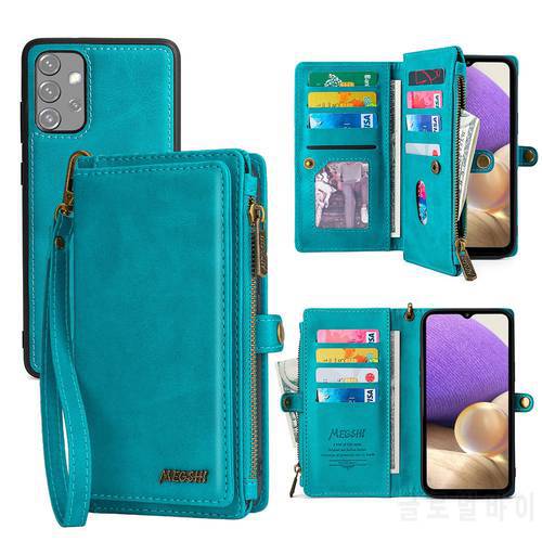 Wallet Leather Phone Case For Samsung Galaxy S9 S10 S21 S22 S23 Plus Ultra S21FE A10 A12 A20 A30 A31 A32 A50 A52 A53 A70 A73
