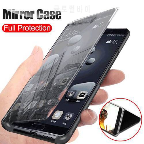 Smart Case For Samung A 10 20 30 40 50 70 Flip Stand Cases For Samsung Galaxy A10 A20 A20e A30 A40 A50 A70 View Mirror Cover