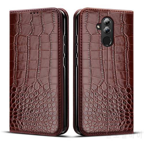 Case for Huawei Mate 20 Lite Case Flip Crocodile texture Leather Wallet Card Holder Book case for Mate 20 Lite cover