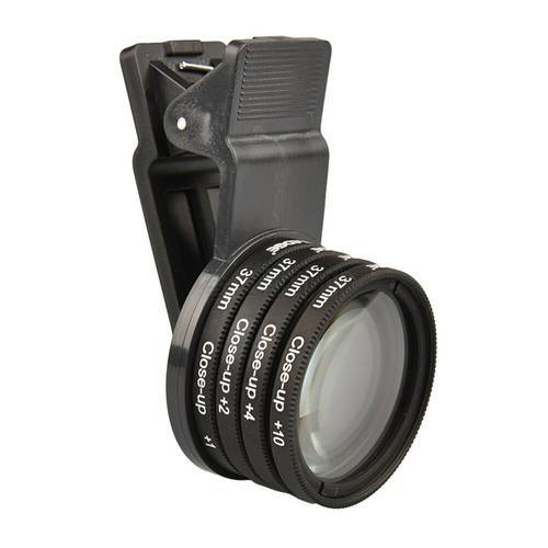 Phone Camera Lens Kit Professional Universal Macro Mobile Lens +1/+2/+4/+10 Filter Kit for Smartphone Lens Accessories