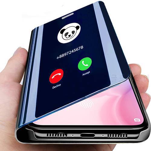 Smart Mirror Flip Shell For Samsung Galaxy A21s A11 A21 A31 A41 A51 A71 A 21s 31 51 71 Flip Leather Phone Stand Case Back Cover