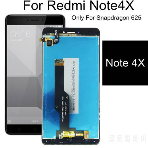 For xiaomi Redmi note 4x LCD DisplayTouch Screen Replacement For Redmi Note4 Global Version LCD Only For Snapdragon 625